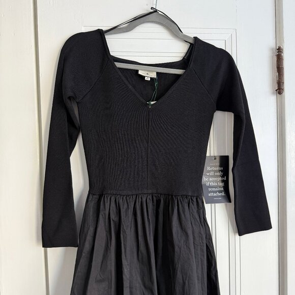 Tuckernuck | NEW Black Clea Off-the-shoulder Stretch-knit Maxi Dress Size M - Picture 4 of 5